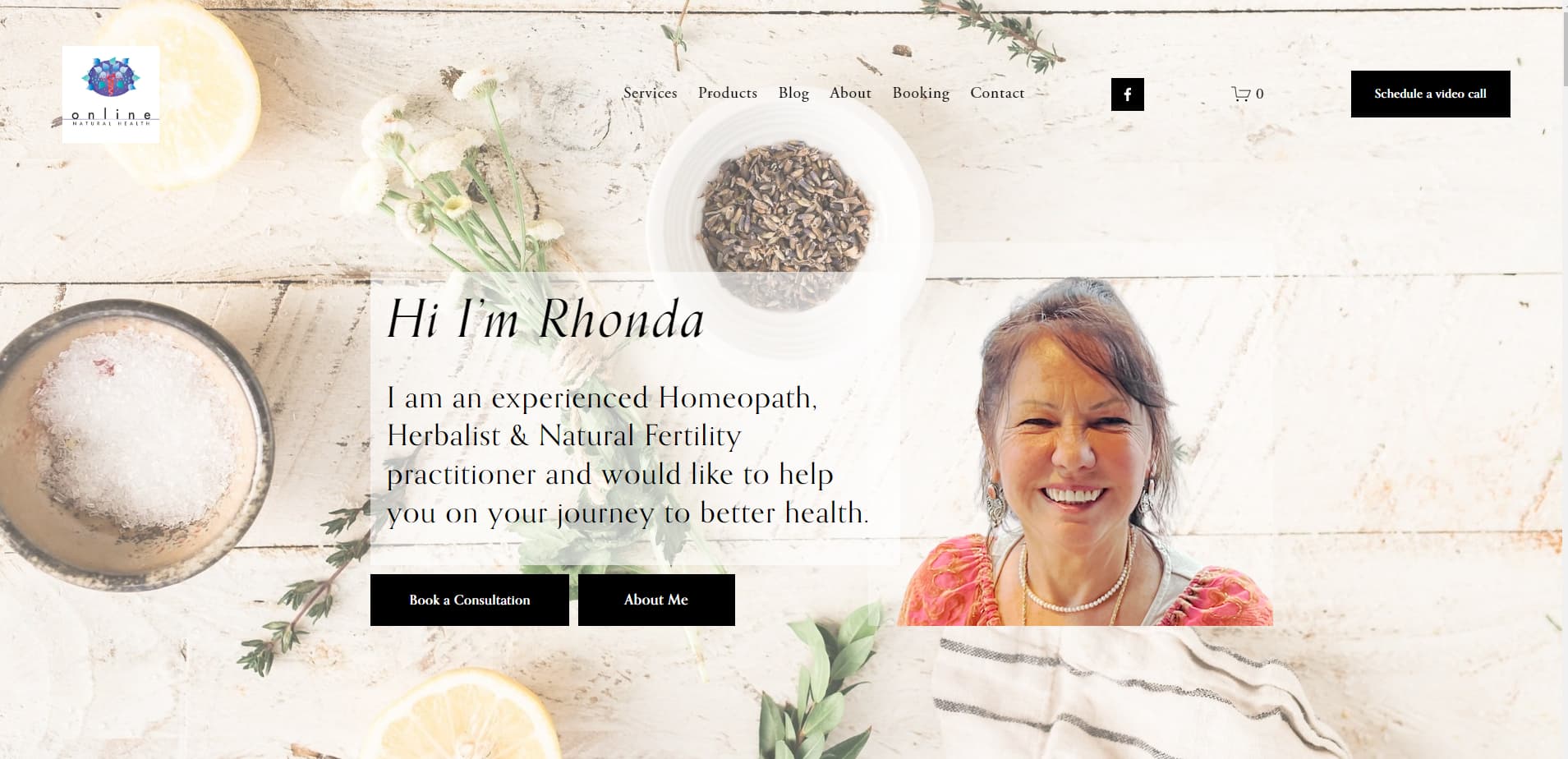 Rhonda Campbell Homeopathy website